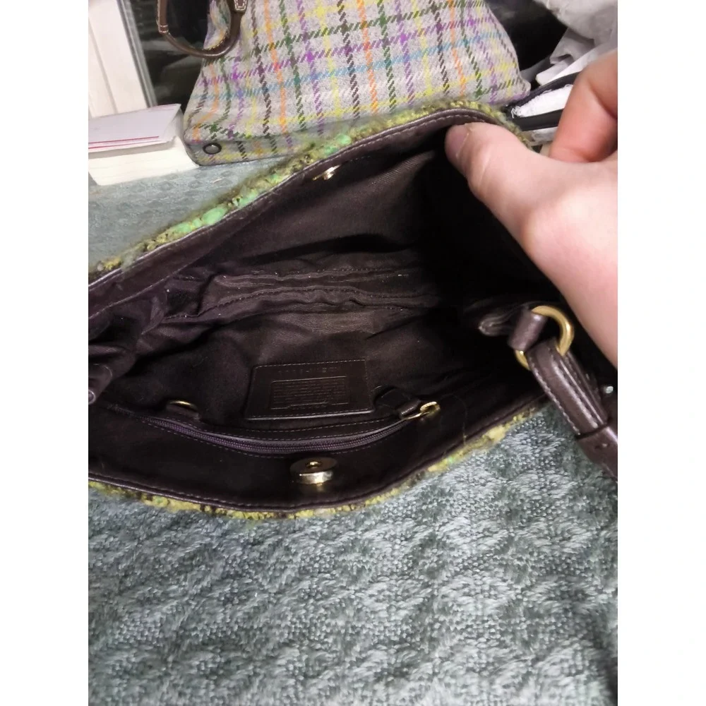 7.Vintage Coach Girlie Boucle small hobo bag